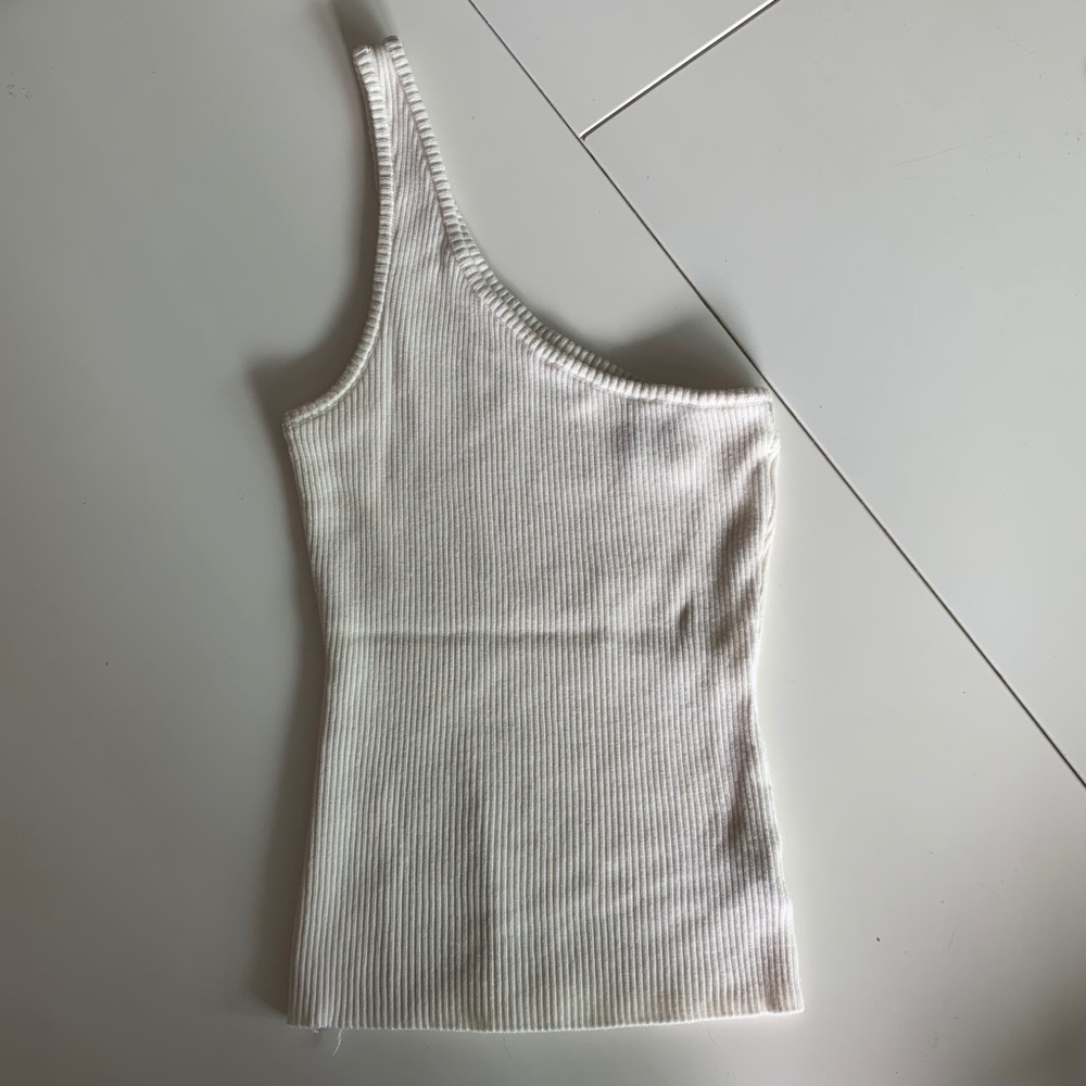 Princess Polly One Shoulder Ribbed Tank